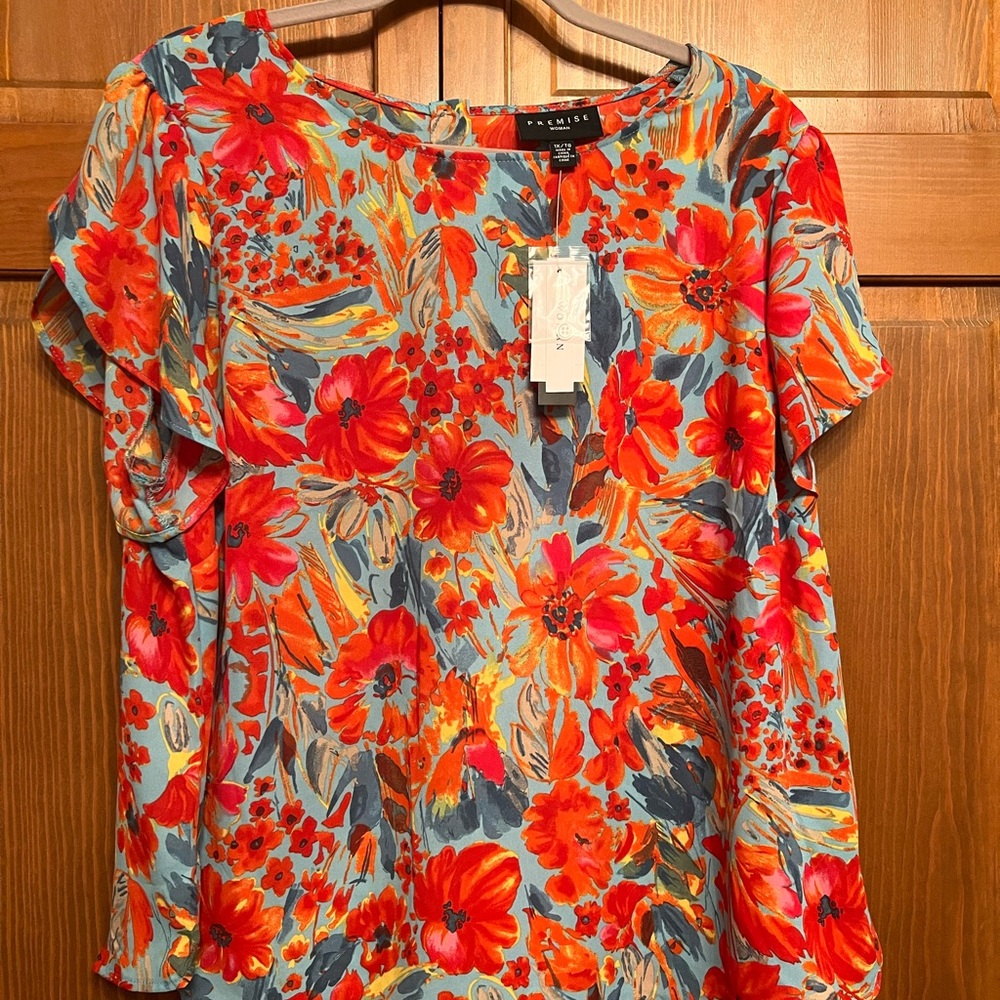 Flutter Sleeve Relaxed Blouse